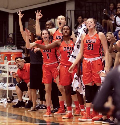 No. 21 Beavers breeze past Wolf Pack, 89-49